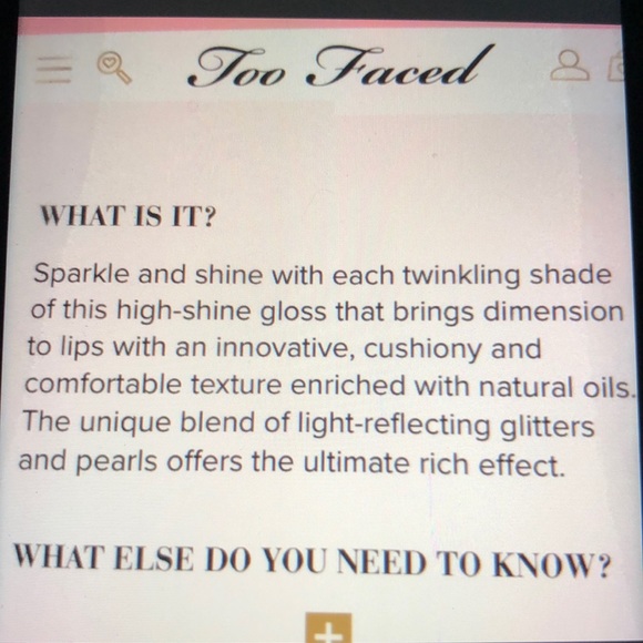 Too Faced Hidden talents hi shine lipgloss. NWT - Picture 5 of 9